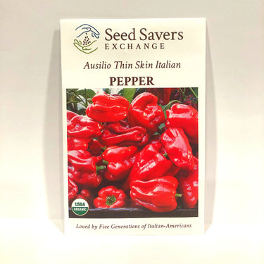 Ausilio Thin Skin Italian Pepper, early 1900's Heirloom (Hot), Organic
